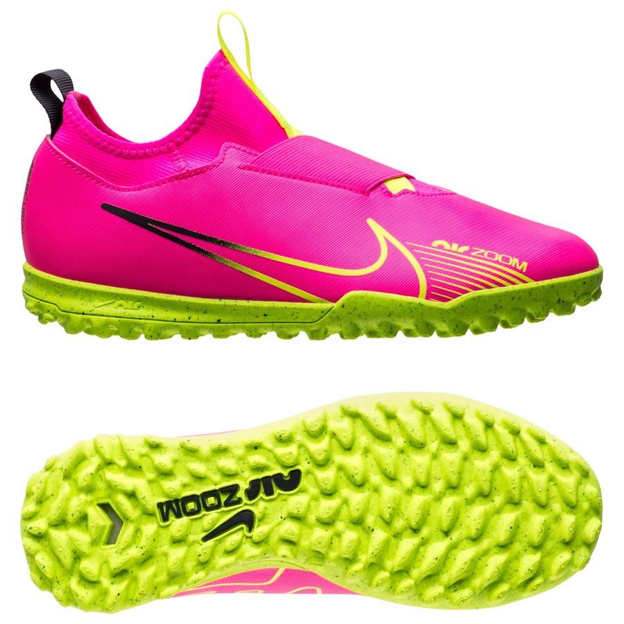 Nike Air Zoom Mercurial Vapor 15 Academy TF Luminous - Pink/Neon/Grå Børn thumbnail