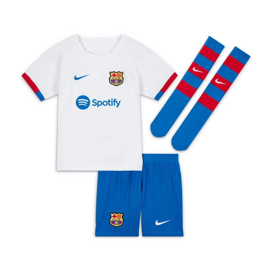 Barcelona Udebanetrøje 2023/24 Mini-Kit Børn