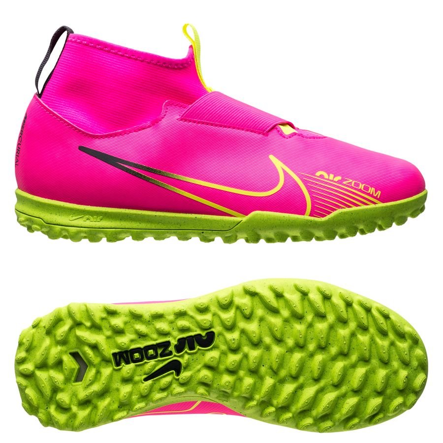 Nike Air Zoom Mercurial Superfly 9 Academy TF Luminous - Pink/Neon/Grå Børn thumbnail
