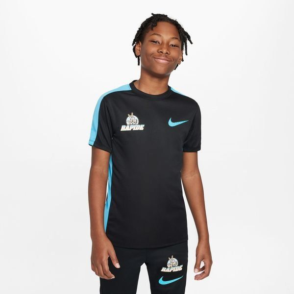 Maillot entraînement junior Nike Mbappé noir violet sur