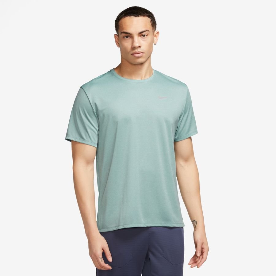 Nike Løbe T-Shirt Dri-FIT UV Miller - Grøn/Sølv thumbnail