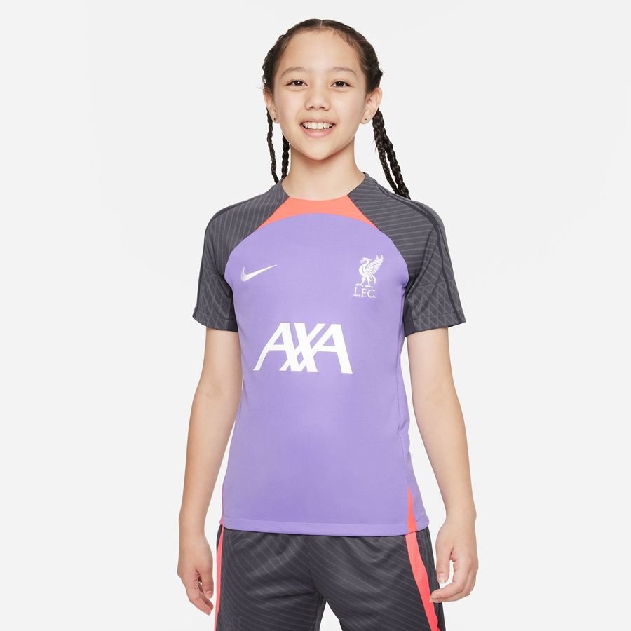 Liverpool Trænings T-Shirt Dri-FIT Strike - Lilla/Pink/Hvid Børn