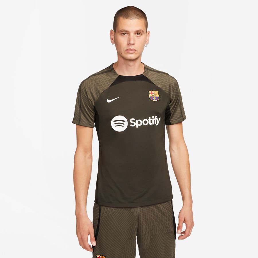 Barcelona Tränings T-Shirt Dri-FIT Strike - Grön/Svart/Vit