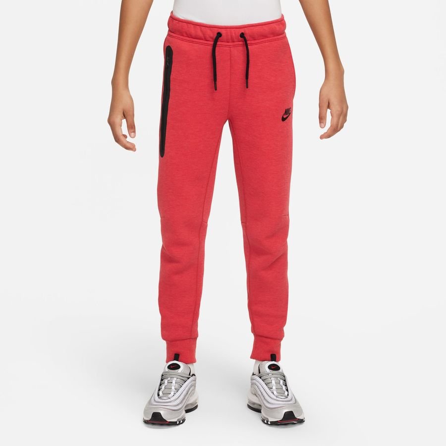 Nike Sweatpants NSW Tech Fleece - Rød/Sort Børn