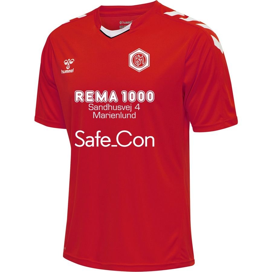 BK Marienlyst Fodboldskole T-Shirt 2023 - Rød/Hvid thumbnail