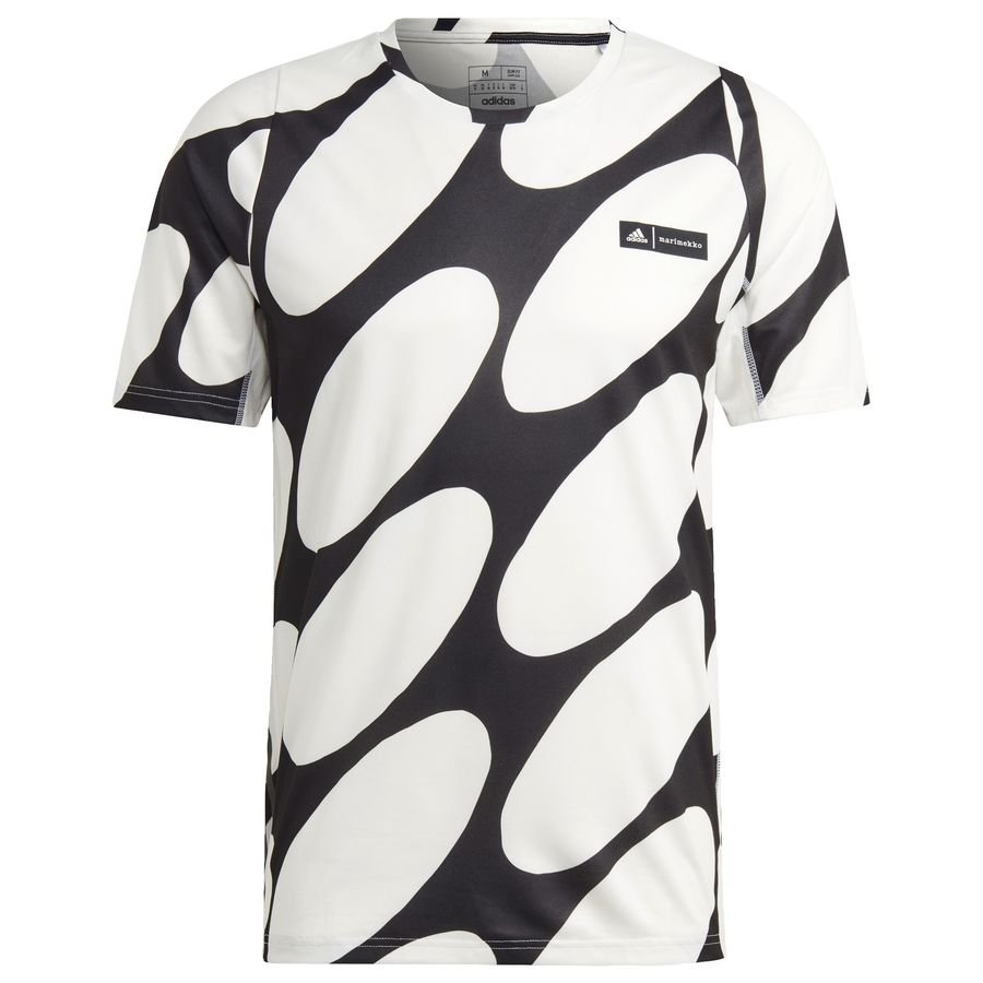 adidas x Marimekko Run Icons 3-Stripes T-shirt Hvid thumbnail