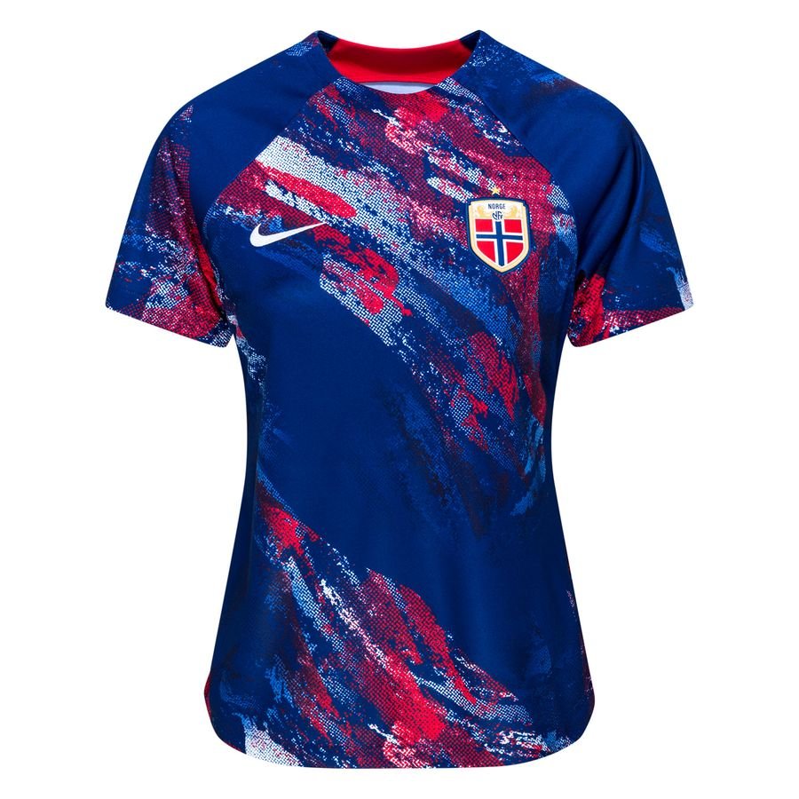 Nike Norge Trenings T-Skjorte Dri-FIT Pre Match Women's World Cup 2023 - Global Blue/Hvit Dame T-skjorter female