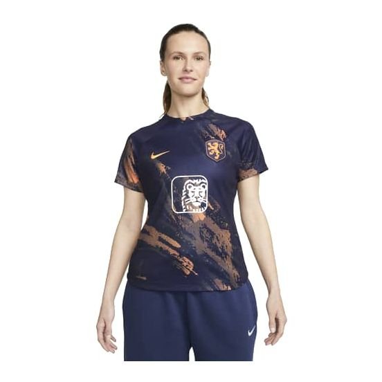 Holland Tränings T-Shirt Dri-FIT Pre Match Women's World Cup 2023 - Blå/Orange Dam