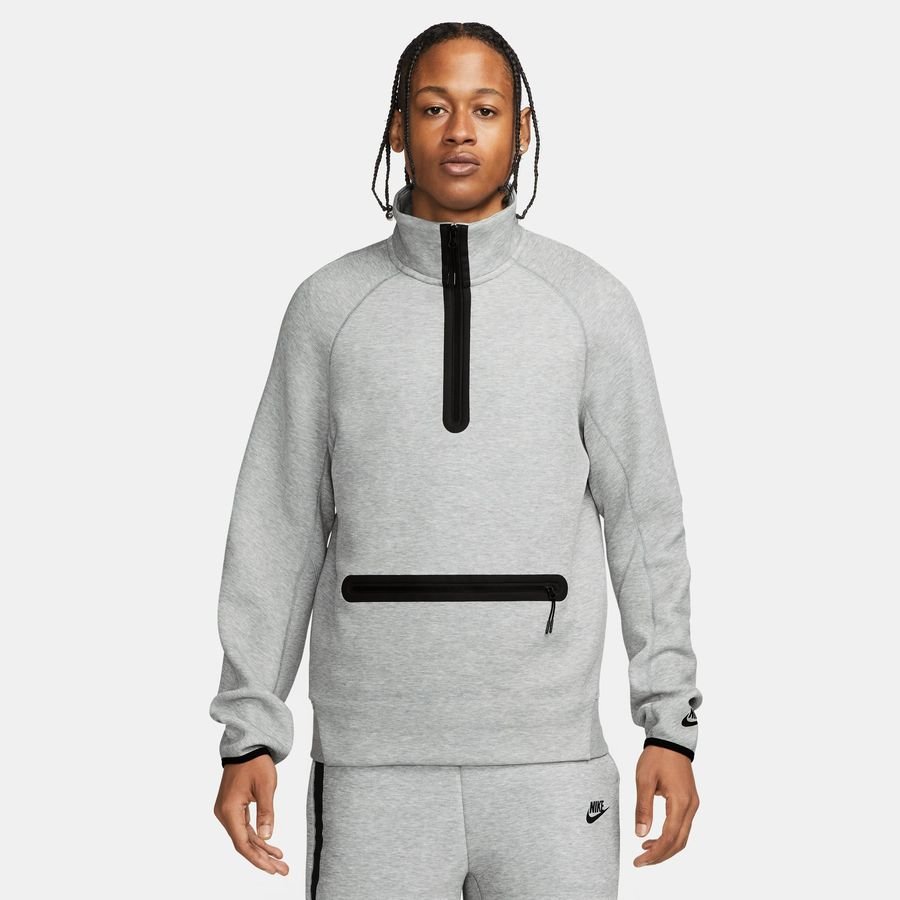 Nike Sweatshirt Tech Fleece 2023 HZ - Grå/Sort