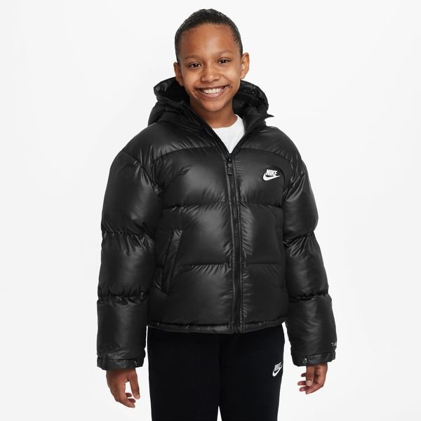Nike Winter Jacket NSW Repel synthetic-fill - Black/White Kids | www ...