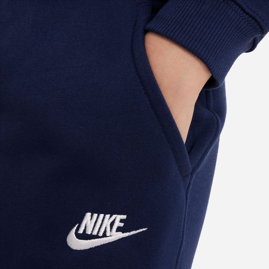 Nike fleece tracksuit navy best sale