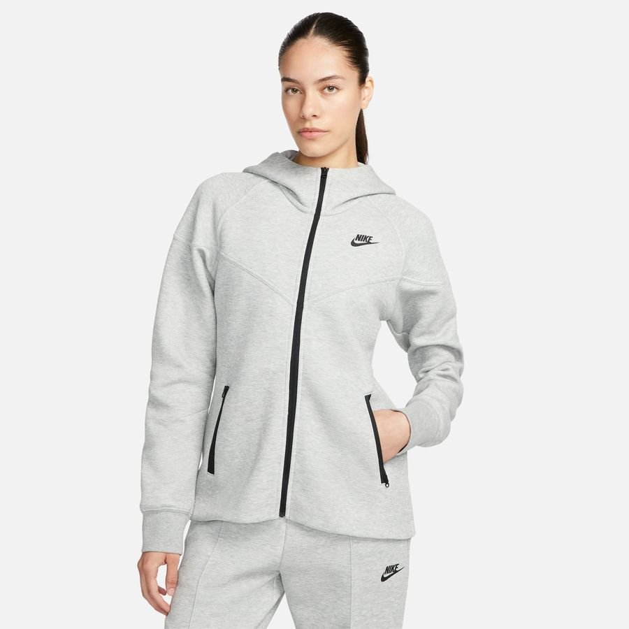 Nike Hættetrøje NSW Tech Fleece Windrunner 2023 - Grå/Sort Kvinde thumbnail