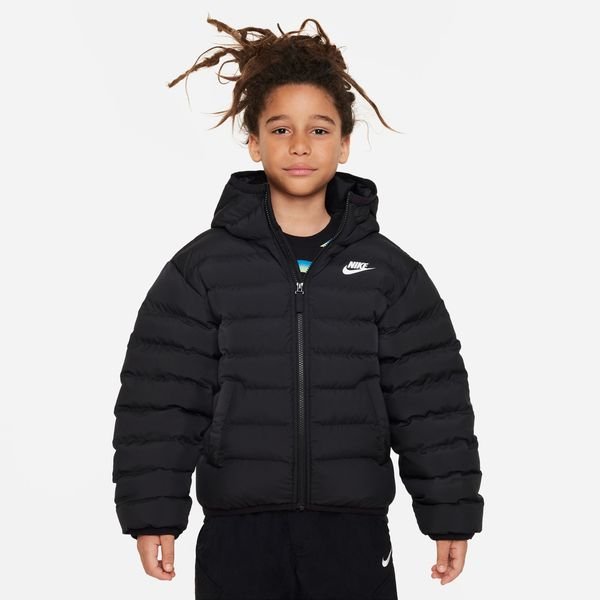 Nike Manteau d'Hiver NSW synthetic-fill - Noir/Blanc Enfant