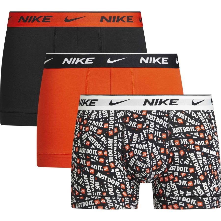 Nike Underbukser Just Do It 3-Pak - Orange/Sort