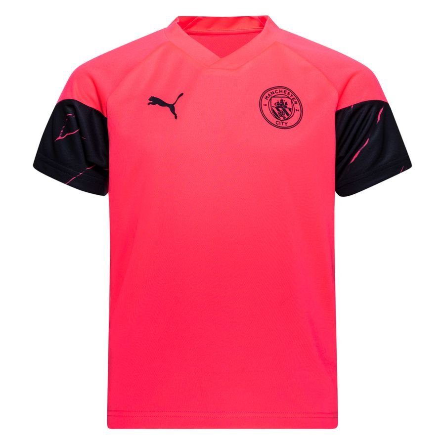 Manchester City Tränings T-Shirt - Rosa/Navy Barn