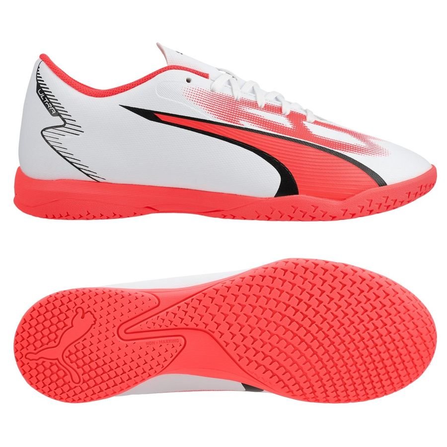 Puma ULTRA PLAY TT - Chaussures de football Homme white/puma black/fire  orchid - Private Sport Shop