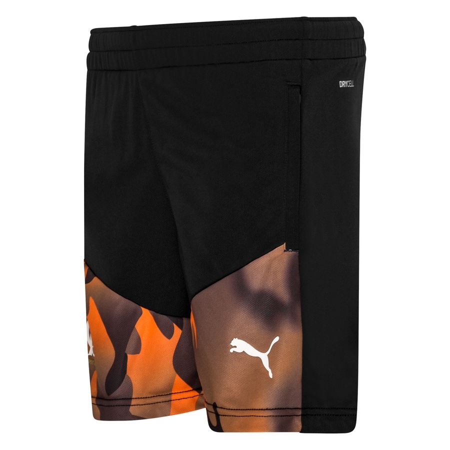 Marseille Shorts - Svart/Rickie Orange Barn