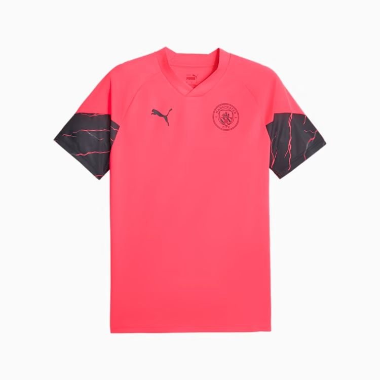 Manchester City Trænings T-Shirt - Pink/Navy thumbnail