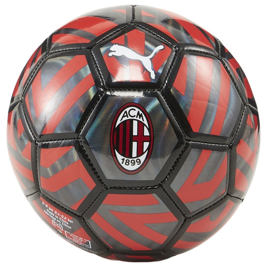 Milan Fotboll Mini - Svart/Röd