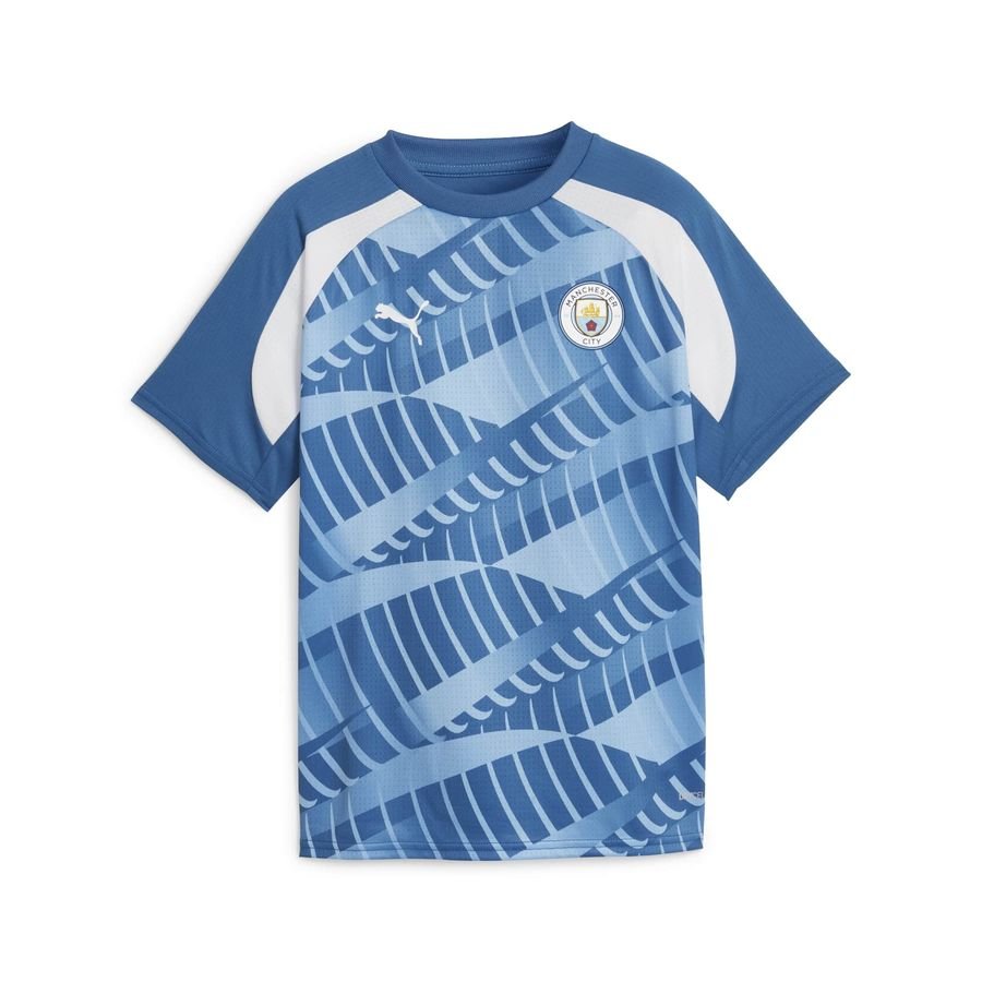 Manchester City Tränings T-Shirt Pre Match - Blå/Vit Barn