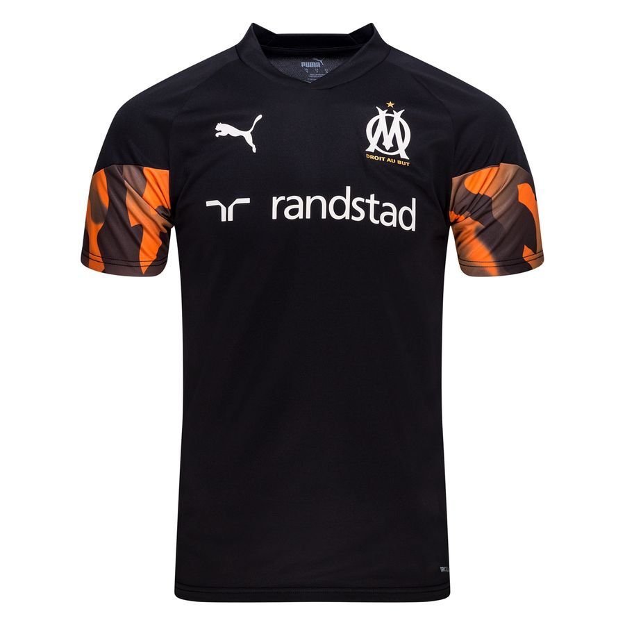 Marseille Tränings T-Shirt - Svart/Rickie Orange