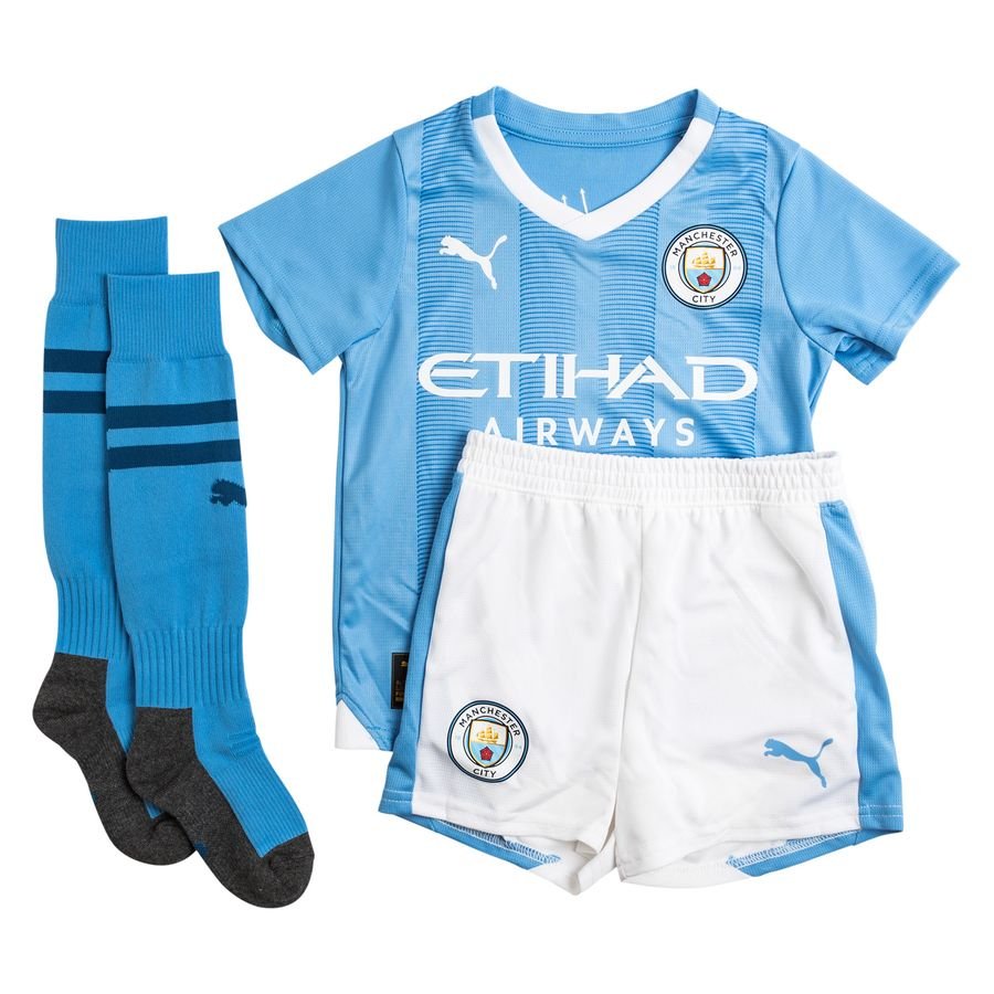 Manchester City Hjemmebanetrøje 2023/24 Mini-Kit Børn thumbnail