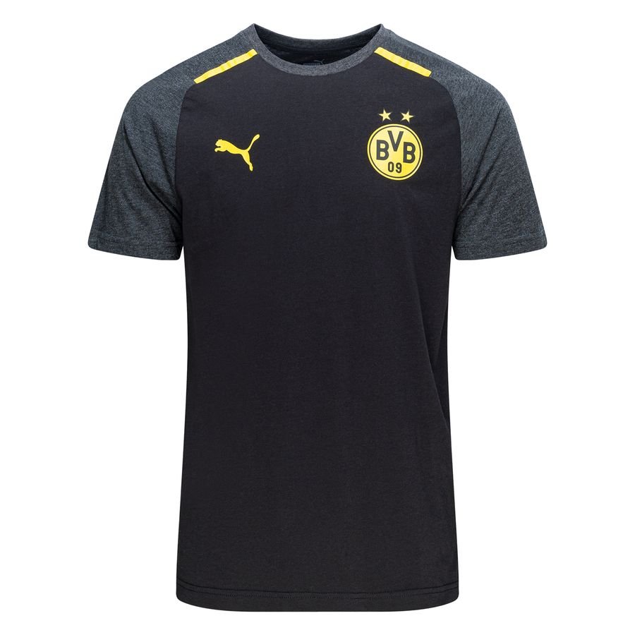 Dortmund T-Shirt Casuals - Sort/Gul