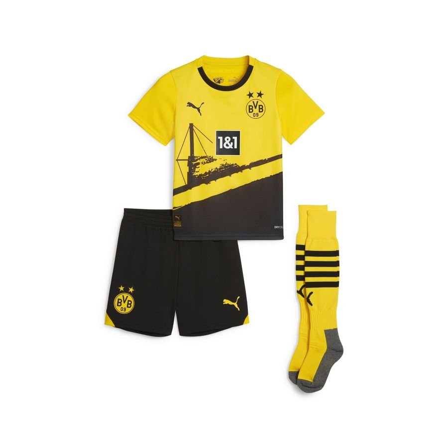 PUMA Dortmund Thuisshirt 2023/24 Mini-Kit Kids