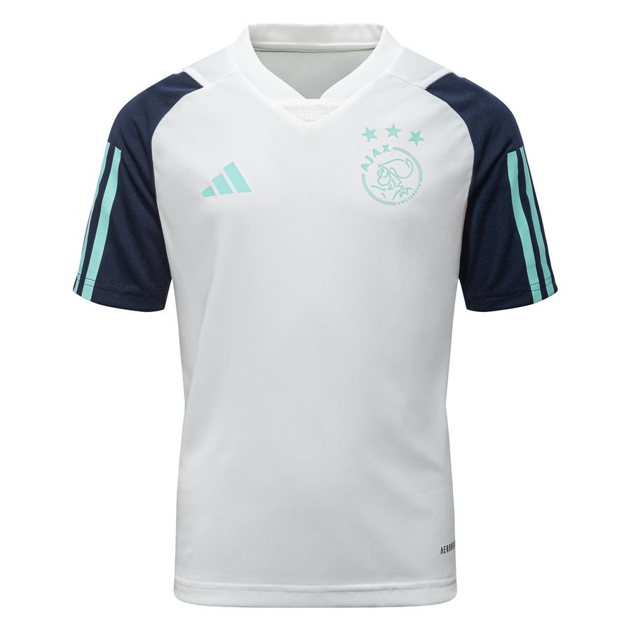 Ajax Trænings T-Shirt Tiro 23 - Hvid/Grøn Børn