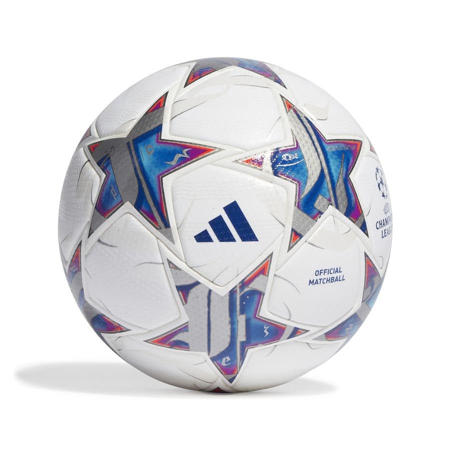 adidas Fodbold Pro Champions League 2023/24 Kampbold - Hvid/Sølv/Blå