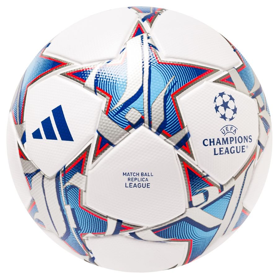 Bilde av Adidas Fotball League Champions League 2023/24 - Hvit/sølv/blå, Størrelse ['ball Sz. 5']