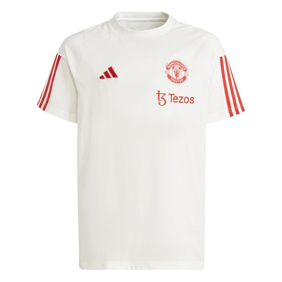 Manchester United Tränings T-Shirt Tiro 23 - Vit/Röd Barn