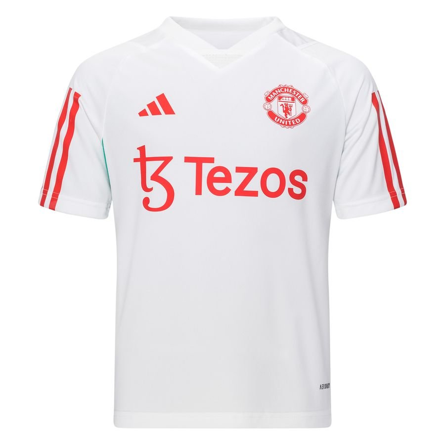 Manchester United Trænings T-Shirt Tiro 23 - Hvid Børn thumbnail