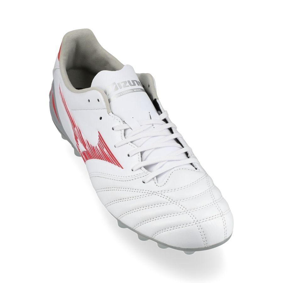 Mizuno Morelia Neo IV Pro AG Charge - White/Radiant Red
