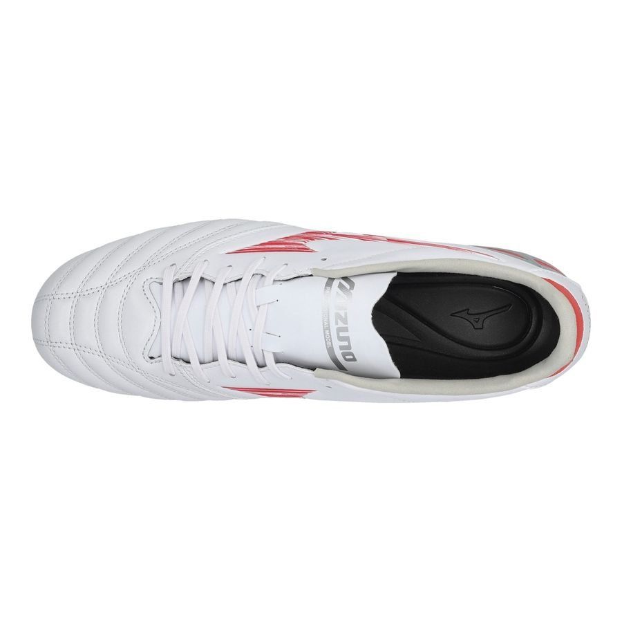 Mizuno Morelia Neo IV Pro AG Charge - White/Radiant Red