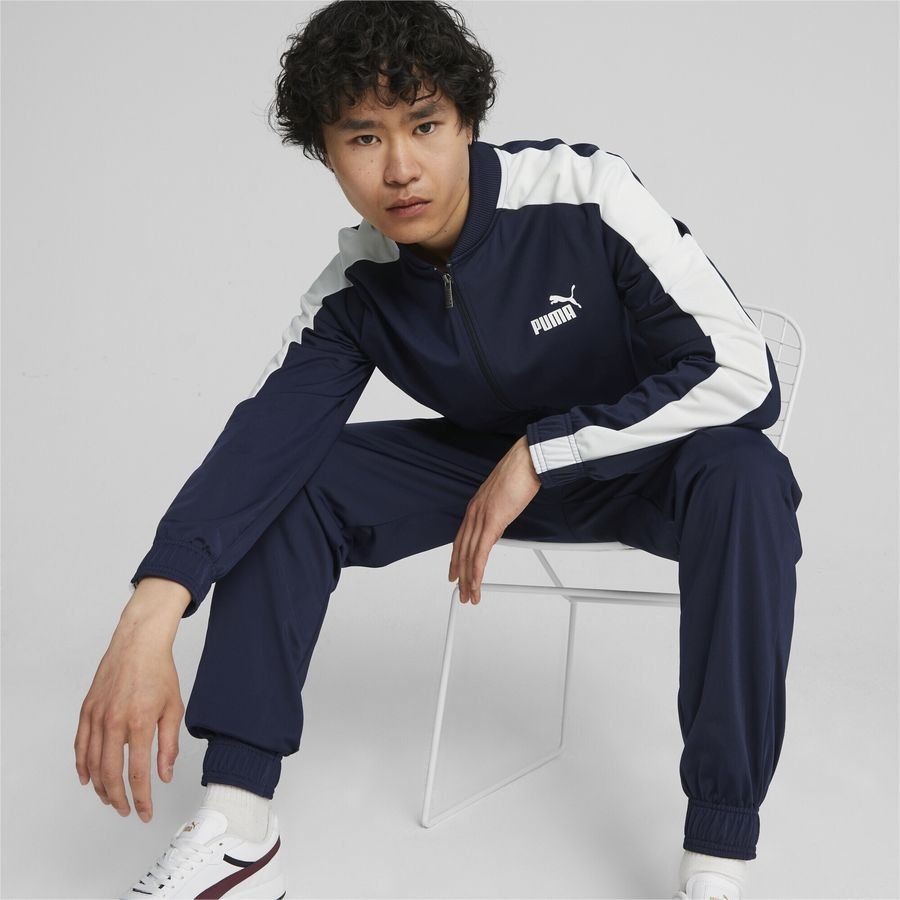 PUMA Training Suit Navy White Kids