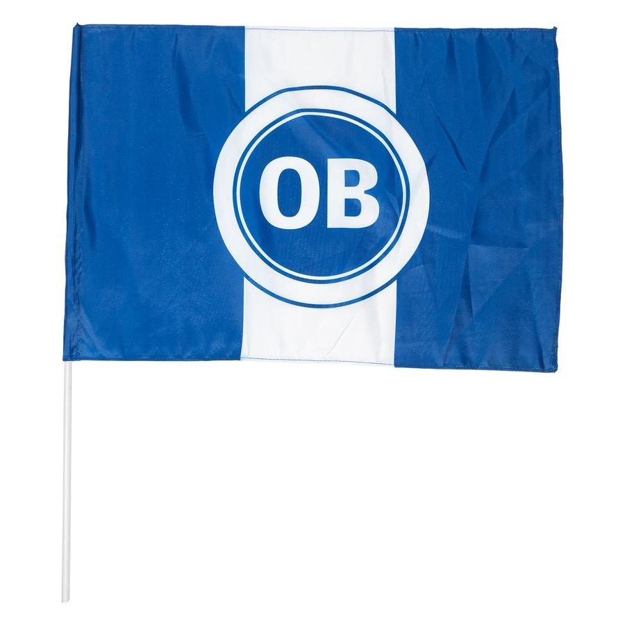 Odense Boldklub Mini Flagga 35x50cm - Blå/Vit