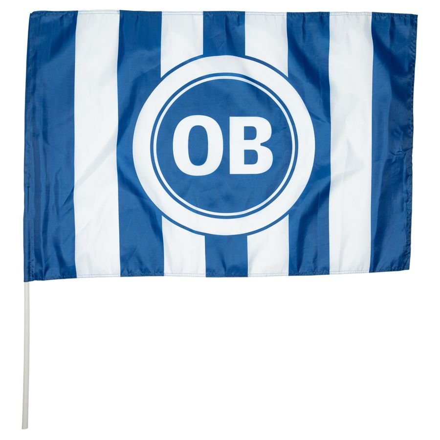Bilde av Odense Boldklub Flagg 70x100cm - Blå/hvit - Ob, Størrelse One Size