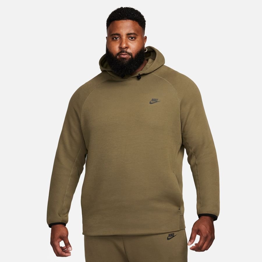 Nike Hættetrøje Tech Fleece Pullover 2023 - Grøn/Sort