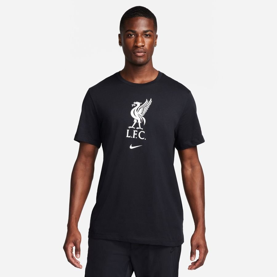 Liverpool T-Shirt Crest - Svart/Vit