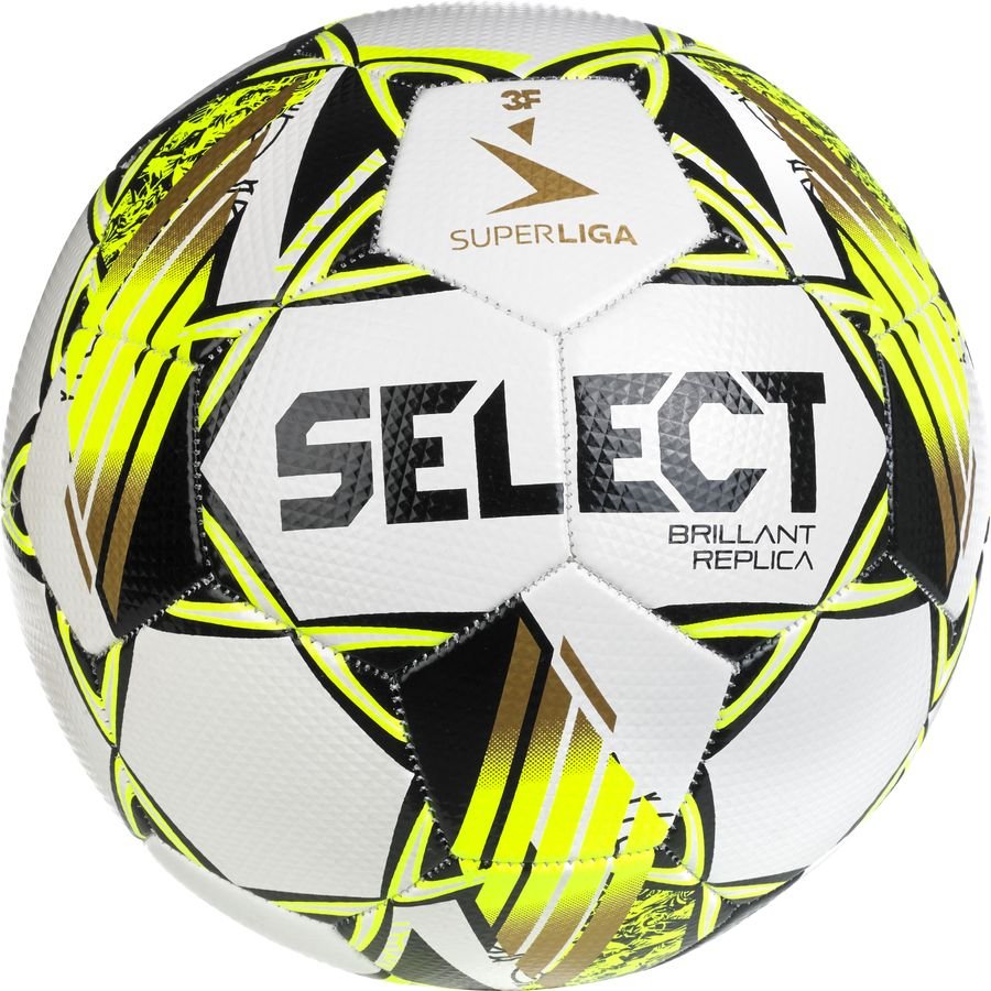 Select Fotboll Brillant Replica v24 3F Superliga - Vit/Gul