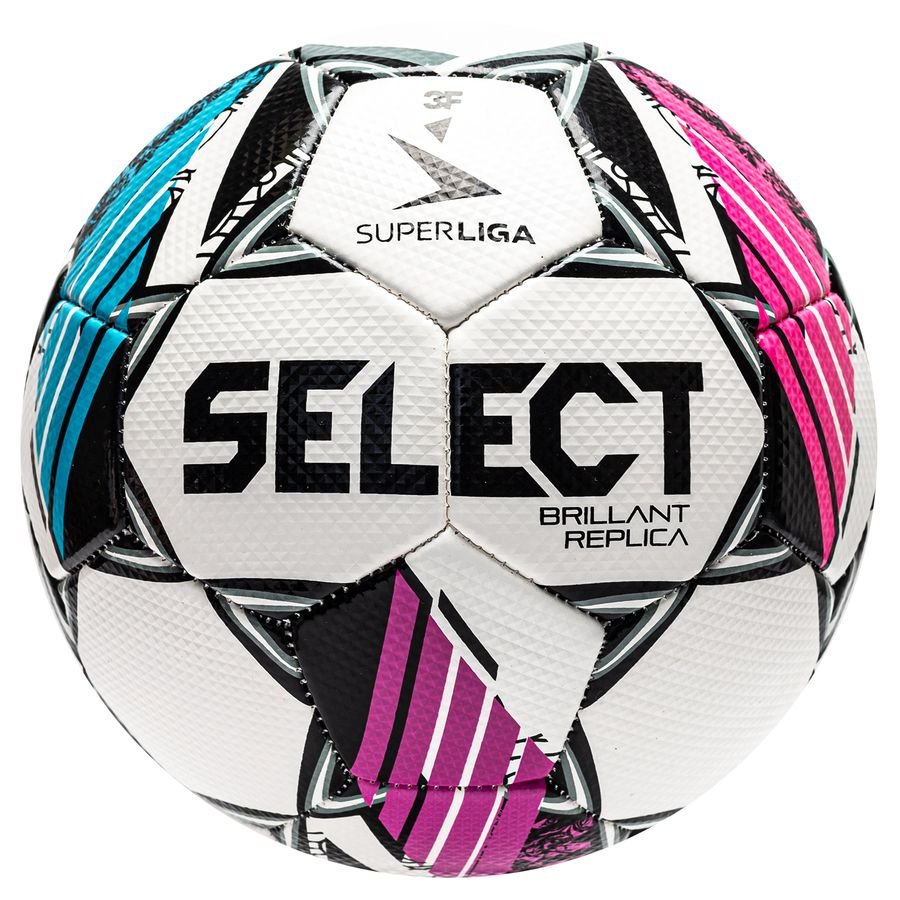 Select Fotboll Brillant Replica v24 3F Superliga - Vit/Svart/Rosa/Blå