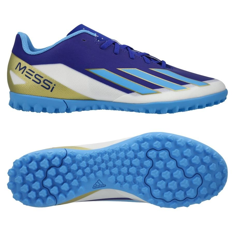 adidas X Crazyfast Messi Club TF Spark Gen10s - Blauw/Blue Burst/Wit