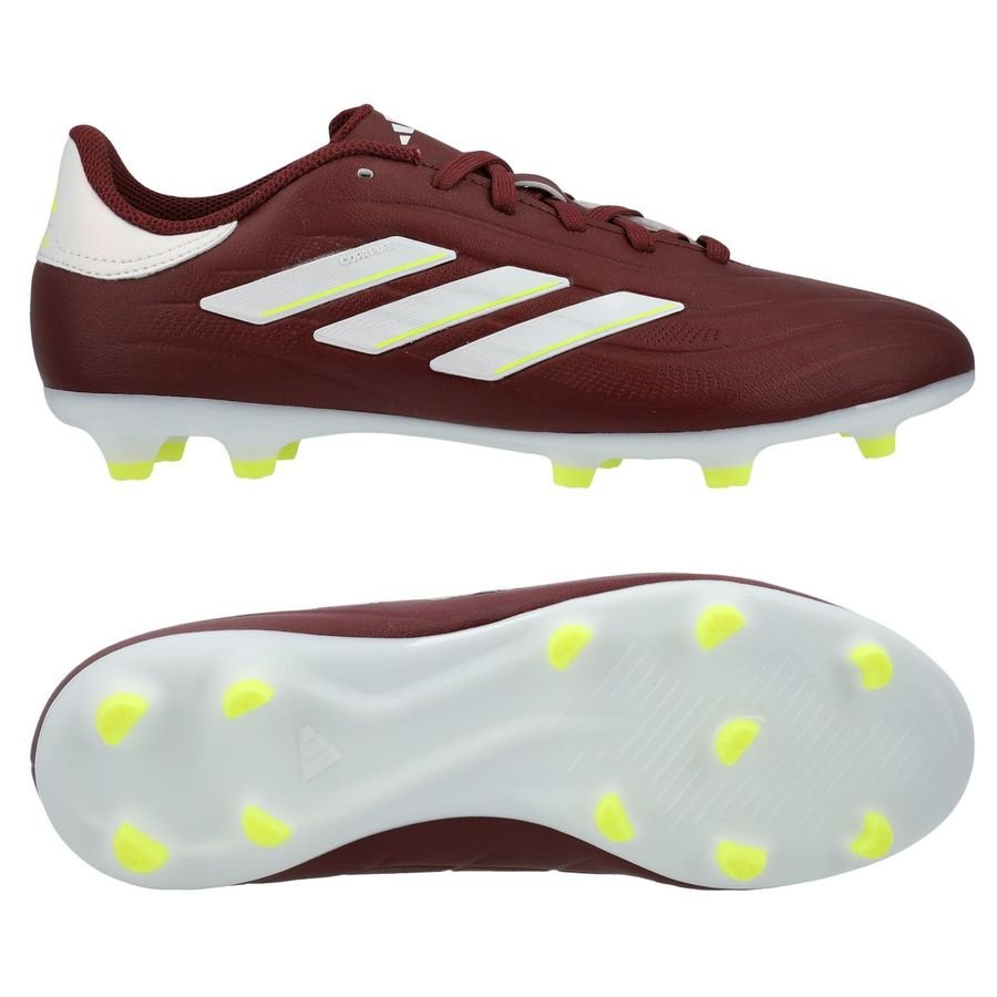 Adidas Copa Pure 2 League FG Energy Citrus - Shadow Red/Wit/Geel Kids