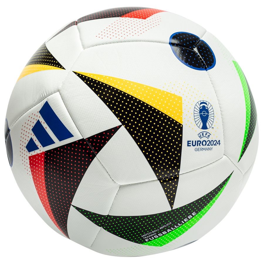 adidas Fotboll FUSSBALLLIEBE Training EURO 2024 - Vit/Svart/Blå