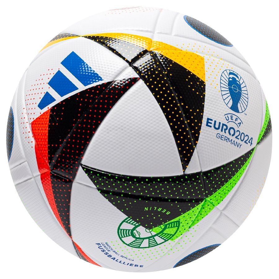 adidas Fotboll FUSSBALLLIEBE League EURO 2024 - Vit/Svart/Blå
