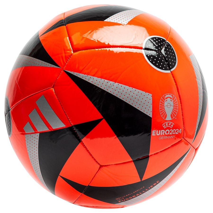 adidas Fotboll FUSSBALLLIEBE Club EURO 2024 - Röd/Svart/Silver
