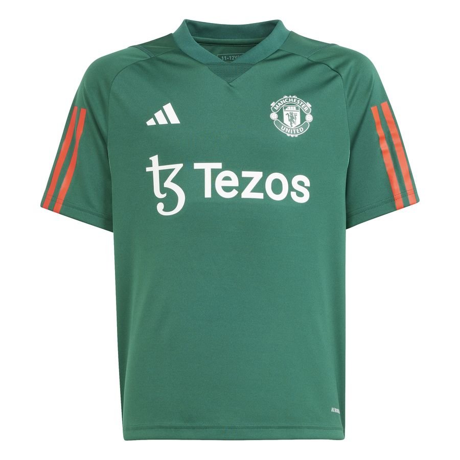 Manchester United Tränings T-Shirt Tiro 23 - Grön/Röd/Vit Barn