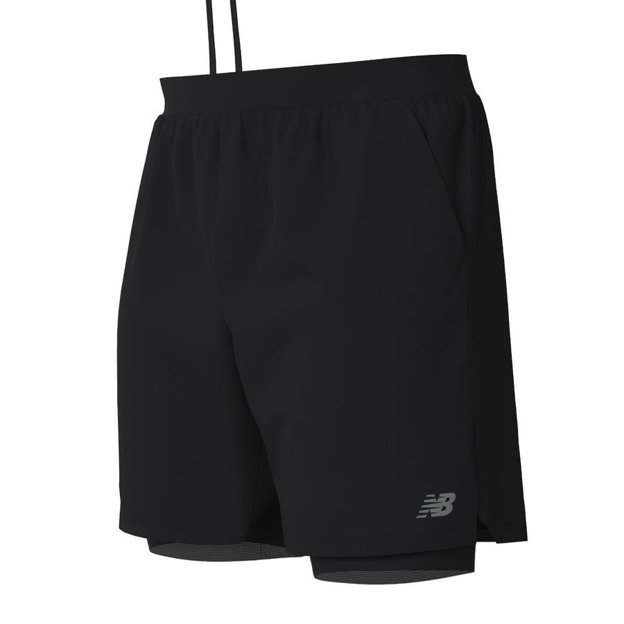 New Balance Shorts AC Seamless 7'' Lined - Sort
