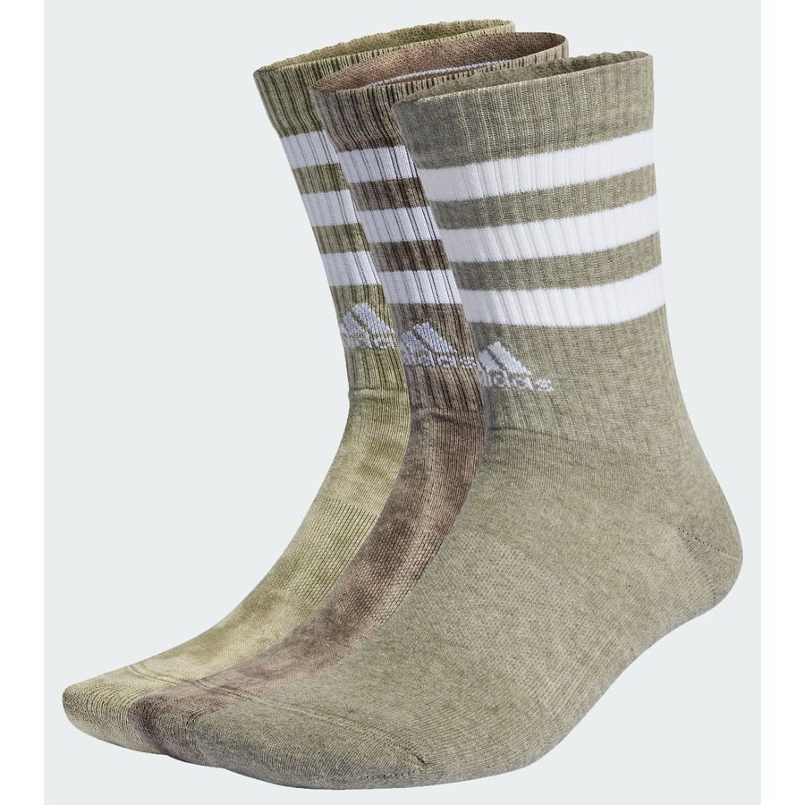 Adidas 3-Stripes Stonewash Crew sokker, 3 par